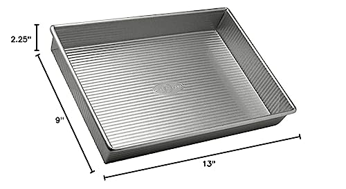 USA Pan Bakeware Rectangular Cake Baking Pan, 9 x 13 inch, Nonstick & Quick Release Coating, Aluminized Steel image 3