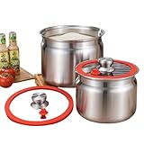 米びつ 10KG ステンレス鋼 真空 米 保存容器 負圧シール 米櫃 冷蔵庫対応 大容量 お米収納 防虫 防湿 乾燥 貯蔵タンク 密閉容器 商業用 家庭用 CLB58523