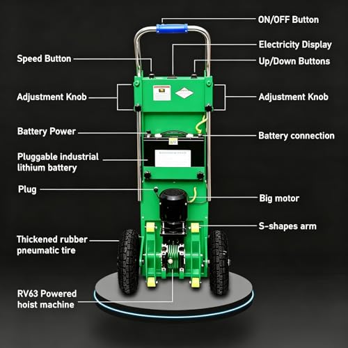 Carretilla motorizada 1500W capacidad 880lb para escaleras miniatura 3