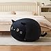 Stuffed Animal Storage Bean Bag Chair Cover for Kids Black Cat Beanbag Chair for Girls Large Size Toy Organizer Cover Only Without Filling
