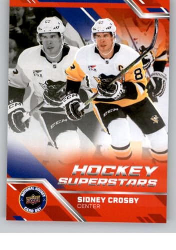 2024-25 Upper Deck National Hockey Card Day Base #NHCD-16 Sidney Crosby Pittsburgh Penguins RC Rookie Card Official NHL Hockey Card in Raw (NM or Better) Condition