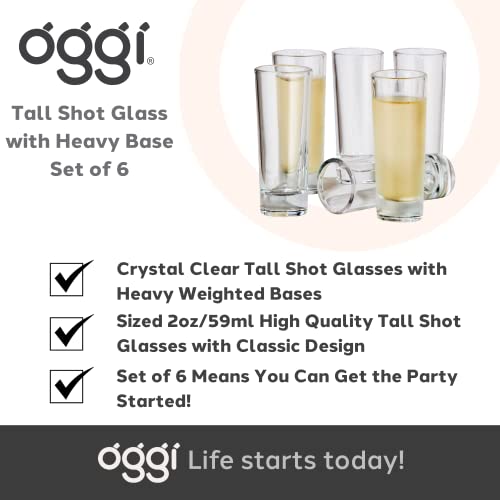 Oggi 7688. Tall Shot Glasses W/Heavy Base thumb #6