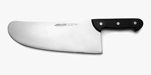 Miniatura 9 de Arcos Cuchillo Hendedor Cuchillo de Carnicero - Hoja de Acero Inoxidable Nitrum 10" - Mango de Polioximetileno (POM) en Color Negro (7'') - Serie