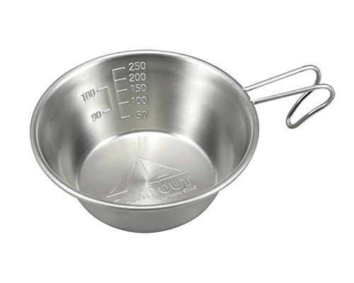 Captain Stag UH-17 Captain Stag Camp Out Stainless Steel Sierra Cup, 10.8 fl oz (320 ml)