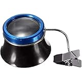 Vilom 眼鏡型拡大鏡 プロフェッショナル ジュエリールーペレンズ 高倍率 精密作業用 拡大鏡 眼鏡式 ハンズフリー 宝石鑑定/時計修理/細工検査用 LEDライト付 クリア視界 調整可能 フィット感 作業効率アップ