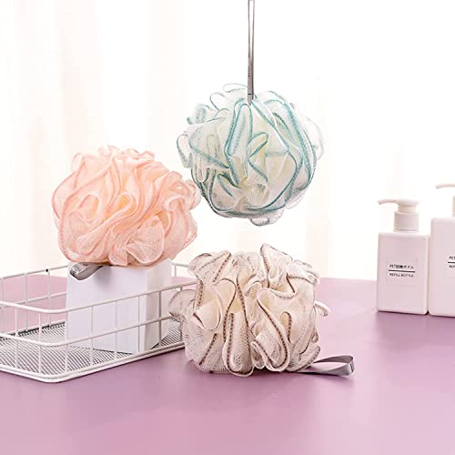 Jibiacb Facial Foamer,Face Foam Maker Shower Loofahs Set,Bath Shower Loofah Sponge Marshmallow Whip Maker Skincare Tools Facial Cleansing Tool For Face Body Wash Gift For Her (1 Set, Pink) #TOP2