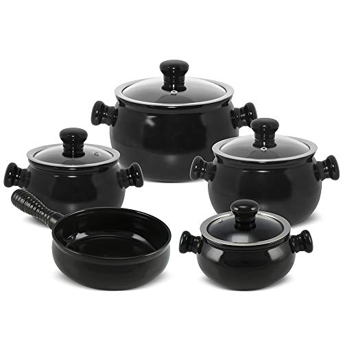 Conjunto Panelas de Cerâmica Premiere Joy 5 peças Preto - Ceraflame 1 Conjunto Panelas de Cerâmica Premiere Joy 5 peças Preto - Ceraflame