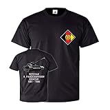 Design/Druck aus Deutschland NVA T55 Veteran Nationale Volks Armee Panzer 9 Panzerdivision - T Shirt #26708, Größe:L, Farbe:Schwarz