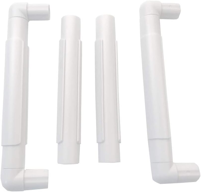 8 X 8" White Plastic Cross Stitch Frame Square Embroidery Hoop DIY Sewing Tools Sewing Hoop Handhold Craft Clip Embroidery Snap Frame Hoop for Cross Stitching Quilting