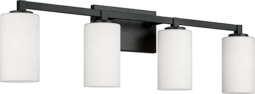 Miniatura 10 de Capital Lighting 121121PN-426 Mid-Century - Soporte de pared para tocador de baño, vidrio transparente, 2 luces, 200 vatios totales, 10 pulgadas de