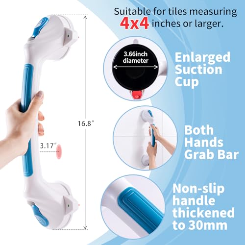 Poignée de douche à ventouse de 42,7 cm contre les risques de glissade - 3