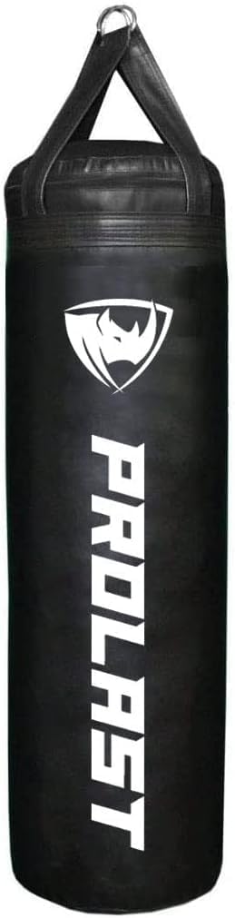 PROLAST 4 ft 80lb Heavy Boxing Punching Bag, Muay Thai, MMA, Strength Training Equipment, Hanging, New Edition