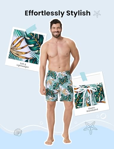 Image of PATPAT Mommy and Me Matching Swimsuit:One Piece V Neck Bathing Suits Leaves Printed Family Swimwear Matching Set