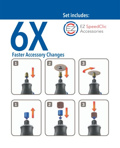 Dremel 8260 Cordless Rotary Tool, 12V 3Ah Lithium-Ion Battery - Multi Tool Kit with 65 Accessories + 5 Attachments, Brushless Motor, Electronic Feedback, Variable Speed 5.000-30.000 RPM, Bluetooth 4 Dremel 8260 Cordless Rotary Tool, 12V 3Ah Lithium-Ion Battery - Multi Tool Kit with 65 Accessories + 5 Attachments, Brushless Motor, Electronic Feedback, Variable Speed 5.000-30.000 RPM, Bluetooth - Image 4