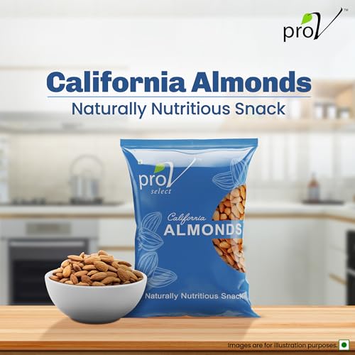Image of ProV Select California Almonds | Whole Raw Almonds | High Protein, Vitamin E & Antioxidants | No Mixing, No Middlemen | 200 g