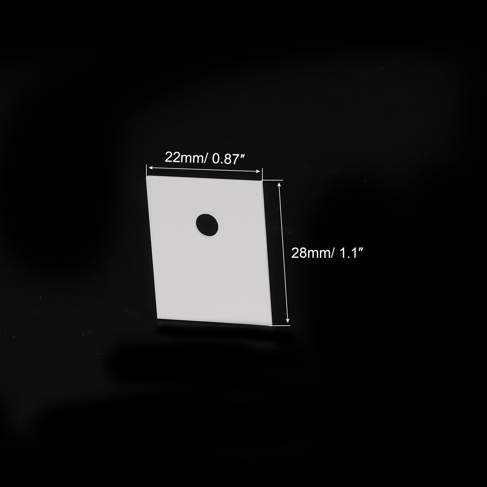 30 Lastrine Ceramica Allumina 25x20mm - Isolante Termico Per Transistor E Dissipazione - Foto 11