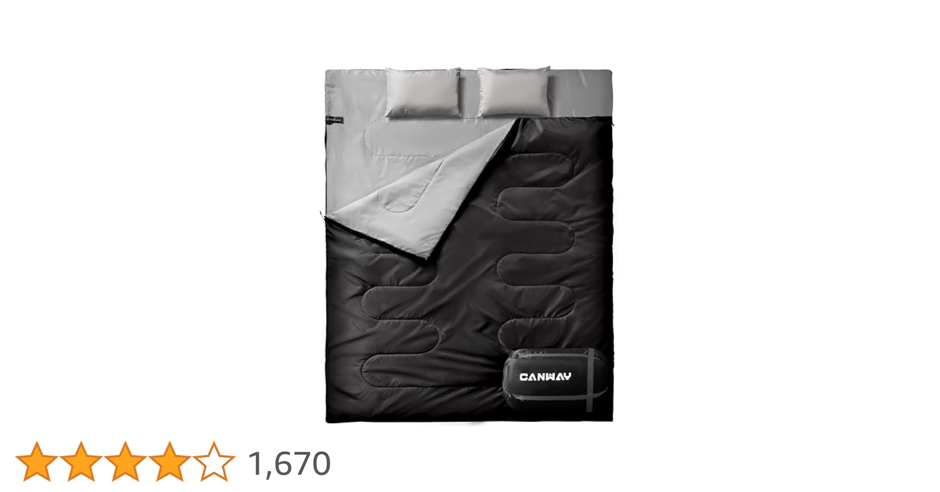 Amazon.co.jp: CANWAY 寝袋 2人用 防水シュラフ スリーピング