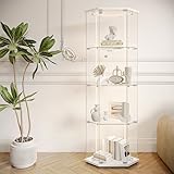 FOERPL - Mueble para vitrina, cristal, 4 capas, armario, vitrina, con cerradura,...