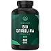 Bio Spirulina Presslinge - 600 Tabletten (500mg) - 6.000mg Hochdosiert - Reine Spirulina Algen aus kontrolliert biologischem Anbau - Vegan, Laborgeprüft - TRUE NATURE®