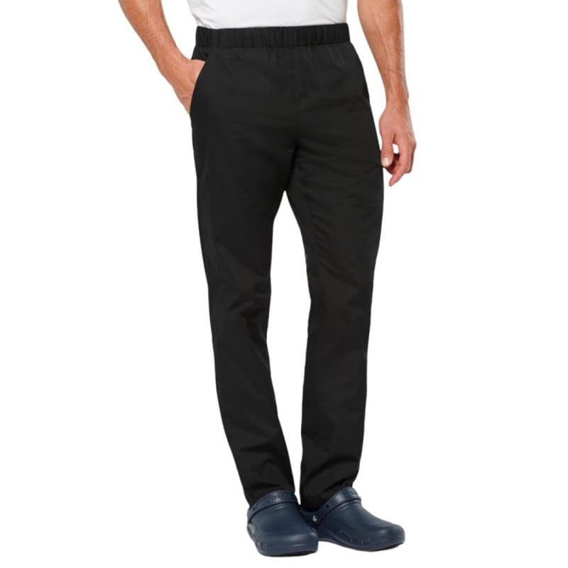 Pantalon médical noir en polycoton taille M WK pour professionnels