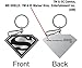 Plasticolor 004029R01 Black and Silver Superman Enamel Keychain