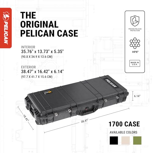 Maleta Pelican Protector 1700 Negra miniatura 2