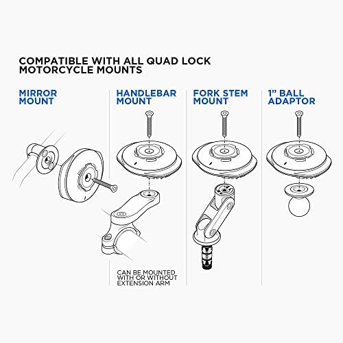 Quad Lock USB Odporny na Warunki Pogodowe Bezprzewodowy Adapter Ładujący