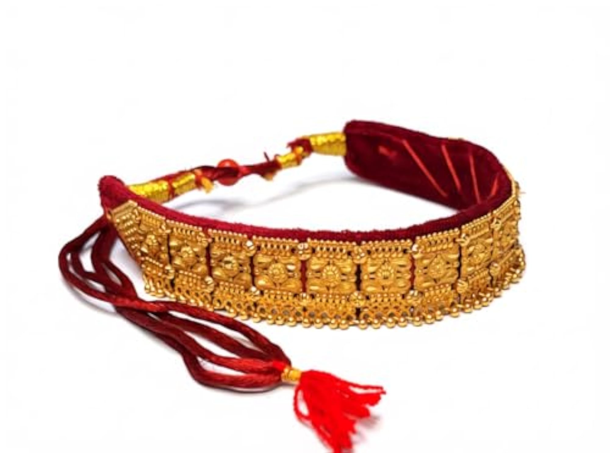 Pahadi Traditional Velvet Choker Necklace for Women