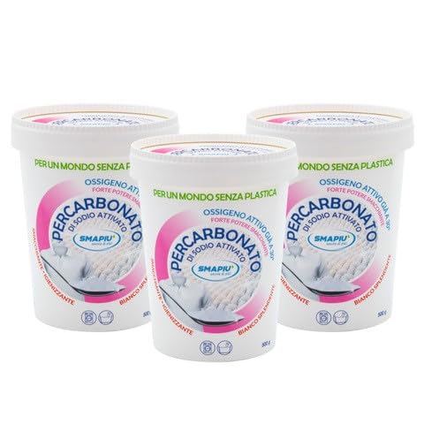 SMAPIU' Percarbonato sódico para prendas blancas- 1,5 kg (3 x 500 g)