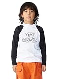 [アクレイス] ラッシュガード キッズ 長袖 かぶり シャツ tシャツ 男の子 女の子 al23020150blk-wht 150サイズ