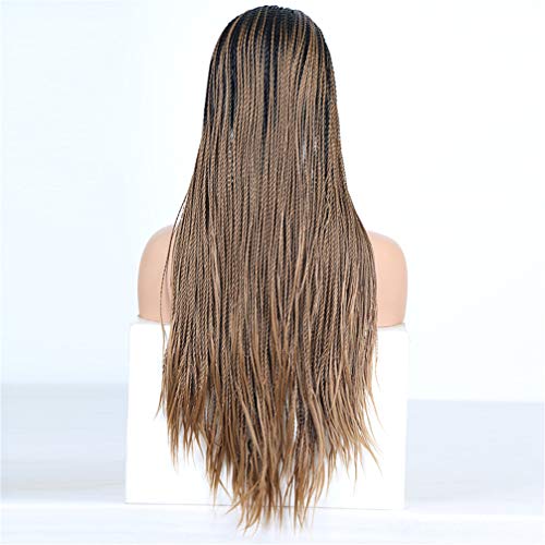 Perruque synthétique avant de lacet : la solution pour cheveux bruns