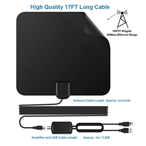 Megafeis HDTV-001 Tv Antenna, Amplified Digital Hdtv Antenna, With Free 4K 1080P Hd Vhf Uhf Local Channels thumb #2