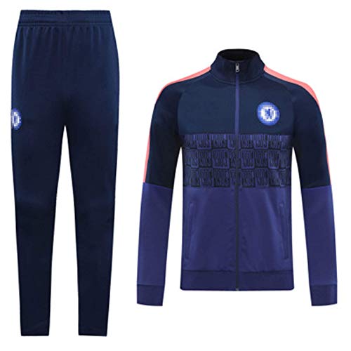 NZDY Traje de Entrenamiento de Fútbol Chelseǎ Jersey Apariencia Jersey Chándales de Manga Larga Sudadera de Hombre Pantalones Superiores, Deportes Al Aire Libre Vida Diaria Empalme Cover