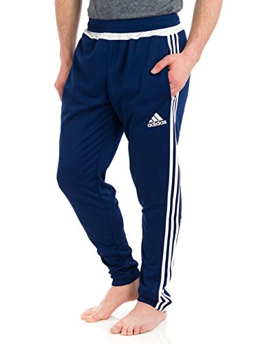 adidas Men's Tiro 15 Training Pants, Dark Blue/White/Dark Blue, Small