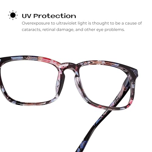 Image of Readerest Blue Light Reading Glasses - Lightweight Computer Glasses w /Spring Hinges - UV Protection, Anti Glare & Eye Strain