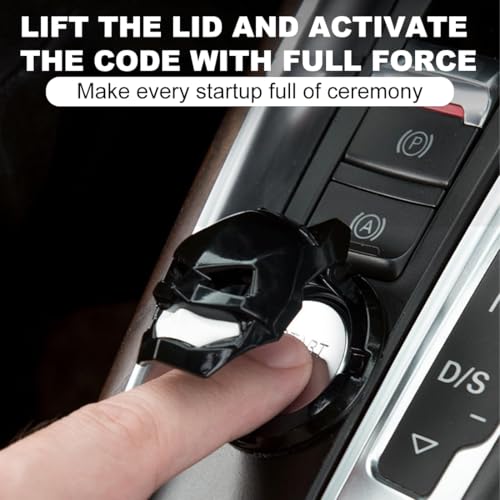 Auto Startknopf Abdeckung, 2 STK Ein Knopf Start Taste Deckel Trimmen, Motor Zündschalter Dekorative Abdeckung, Start-Stopp-Schalter Knopf Ersetzen, Auto Innendekoration Zubehör