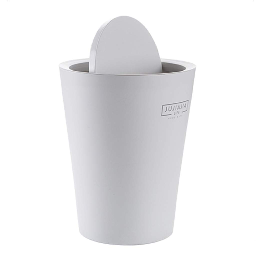 Poubelle plastique chambre cuisine salle de bain corbeille grise