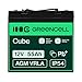 Green Cell® AGM 12V 55Ah Akku Vlies Batterie VRLA Blei Batterie Bleiakku Ersatzakku Akkubatterie Versorgungsbatterie Zyklenfest Wartungsfrei Caravan Camper Van Solarpanel Solarbatterie Boot