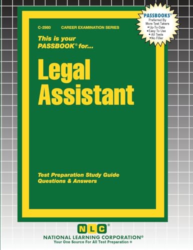 Legal Assistant (Career Examination)