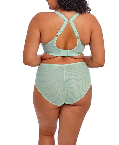 Elomi Women's Brianna Plus Size Underwire Padded Half-Cup Bra, Frozen, 44E4