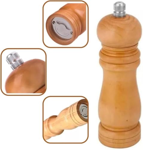 Moedor Manual Sal ou Pimenta. Fácil e prático para usar, com regulagem. Pode ser utilizado para moer