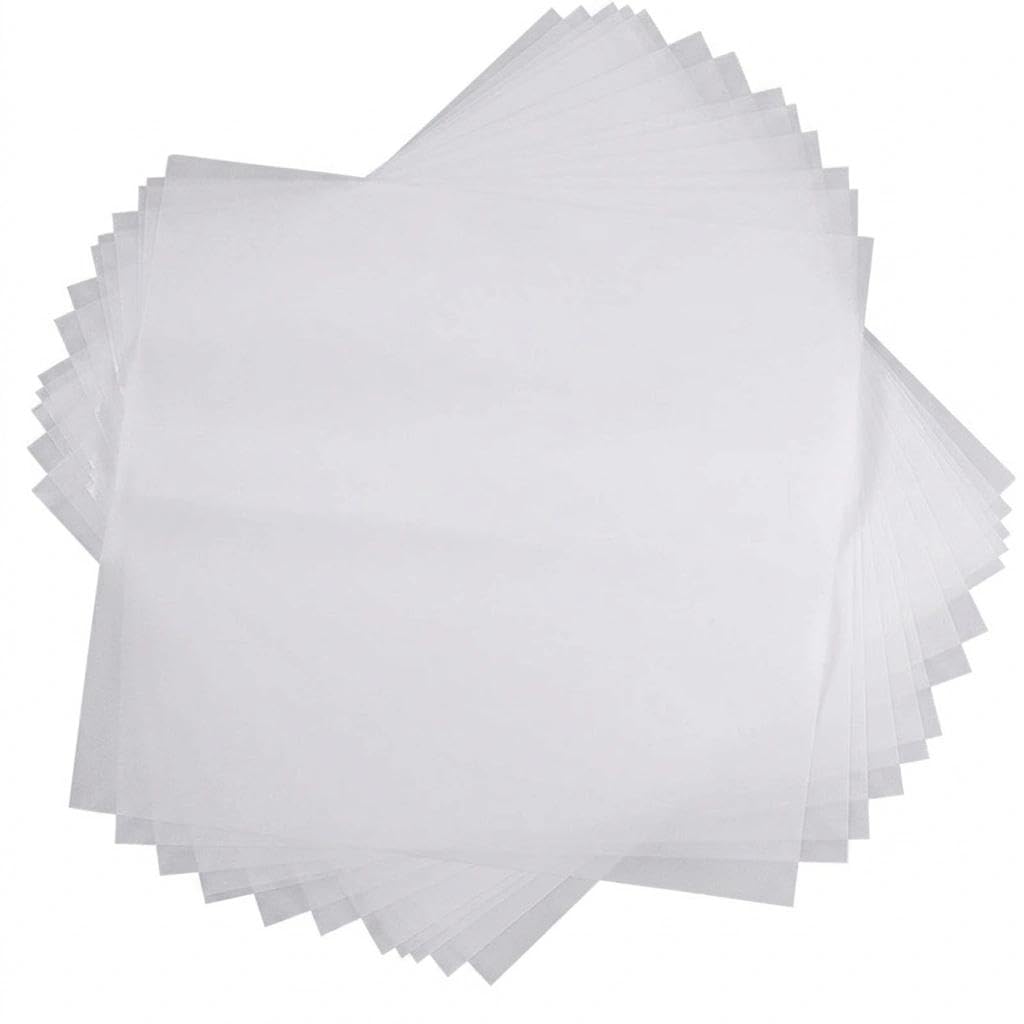 20 Sheets Double Sided Adhesive Sheets, Iron On Adhesive for Fabric, Heat and Bond for Fabric, Iron On Backing for Embroidery, Fusible Interfacing Patch for Clothing, Bags, DIY Crafts