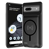YINGYKJ Battery Case for Pixel 7a, Upgraded 10000mAh Battery Pack Rechargeable Charger Case with Wireless Charging Compatible for Pixel 7a(6.1 inch) External Battery Charging Cover(Black)