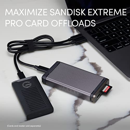 SanDisk Professional PRO-Reader SD and microSD - High Performance Card Reader for SD and MicroSD Cards, USB 3.2 Gen 1 - SDPR5A8-0000-GBAND