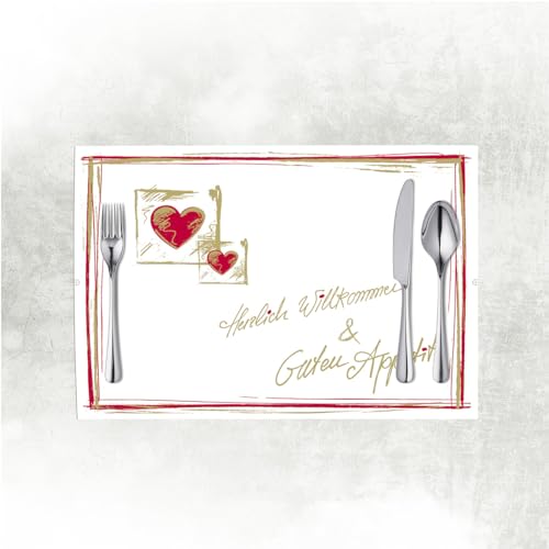 Mank GmbH Tischsets aus Papier 40 cm x 30 cm, Platzset Tischset...