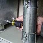 Klein Tools 32561 Multi-Bit Screwdriver / Nut Driver, 6-in-1 Stubby Screwdriver with 2 Phillips, 2 Slotted, 2 Nut Drivers - Image 4