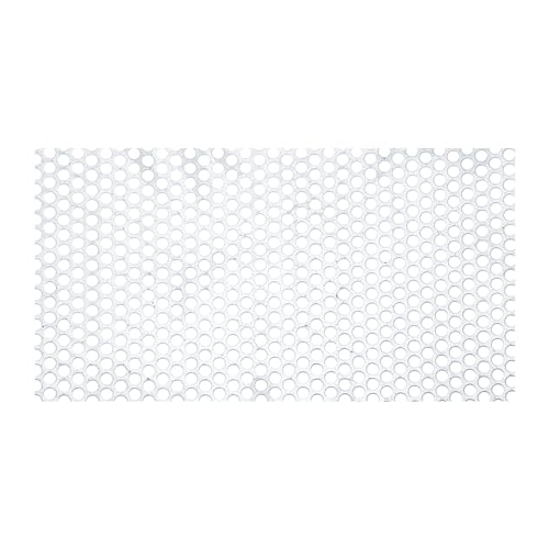 Tôle perforée PATIKIL de 15,9" x 12" en acier inox 304 de calibre 20GA pour projets précis