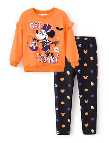 Image of Disney Girls Clothes Long Sleeve Sweatshirt Leggings Outfit 2 Piece Set