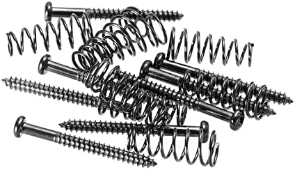 Durable 50 Pieces Replacement Pickguard Mounting Screws Set For Electric Guitar Black