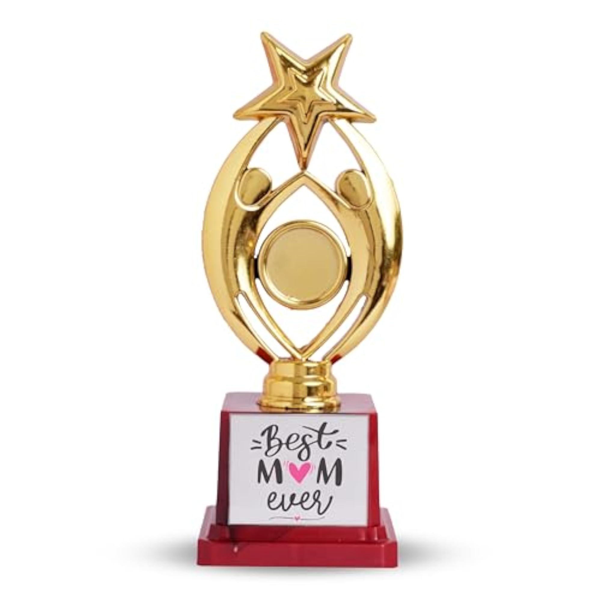 Mirror Card & World's No.1 Mom Trophy Combo for Mother's Day Gifts